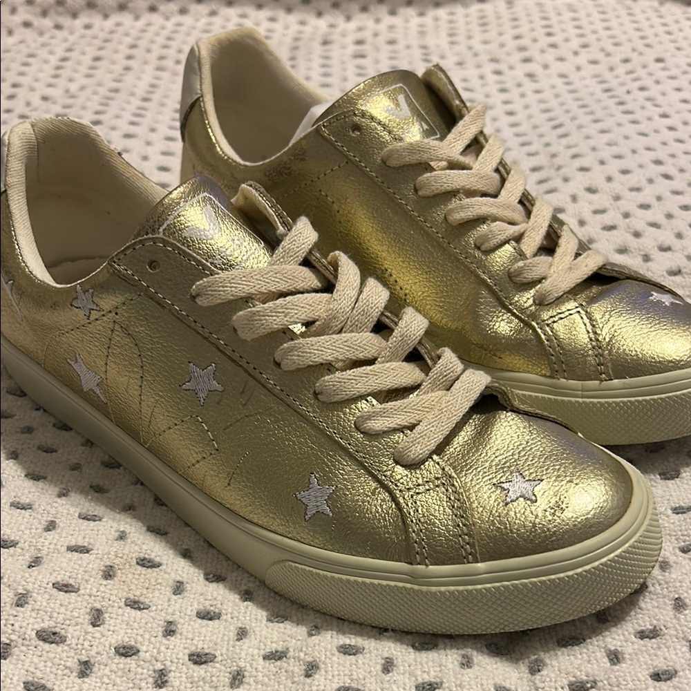 Veja Campos Gold Star-Embellished Sneakers